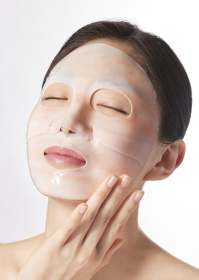 Flora Glow Rose Marble Mask